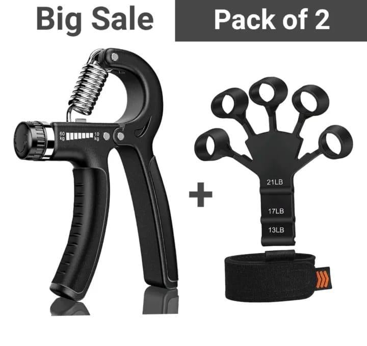 Finger aur Hand Gripper Combo  Complete Grip Strength Training Set
