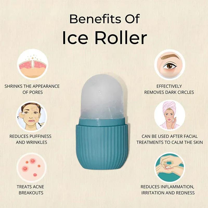 Premium Ice Roller for Face & Eyes – Reduce Puffiness, Soothe Skin & Refresh Instantly