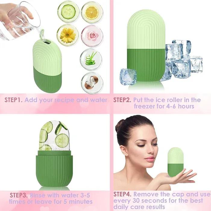 Premium Ice Roller for Face & Eyes – Reduce Puffiness, Soothe Skin & Refresh Instantly
