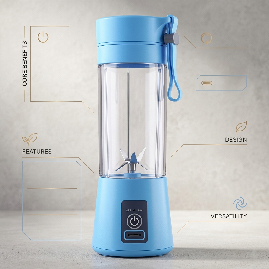 Portable Blender – Blend Fresh Smoothies Anytime, Anywhere