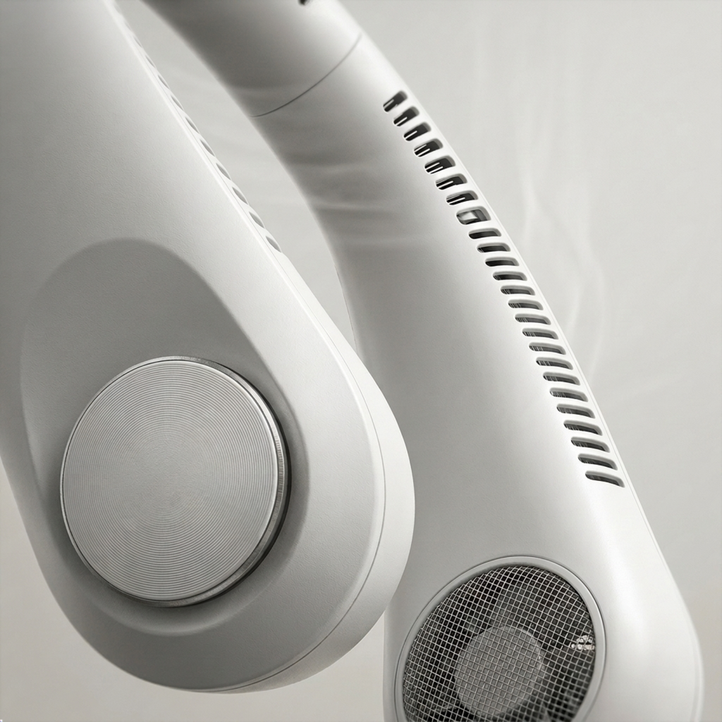 Bladeless Neck Fan – Hands-Free Portable Cooling